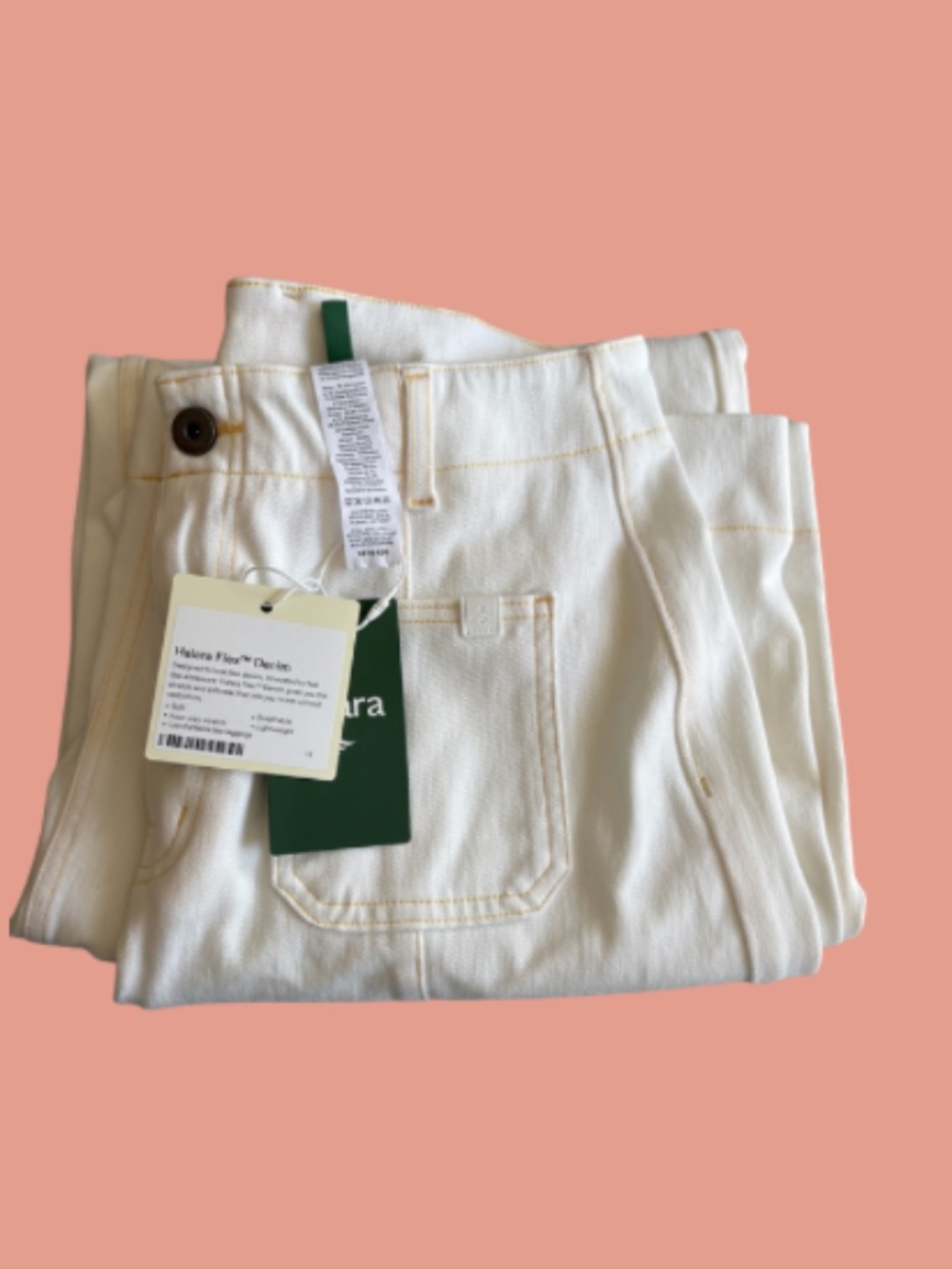 Halara Flex™ HighWaisted Wide Leg Jeans: Size Small, Beige Denim (New w/ Tags ) - Picture 3 of 5